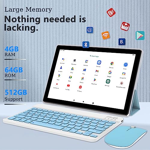 Android Tablet 10.1 Inch with Keyboard, 64GB ROM, 8GB RAM R243563