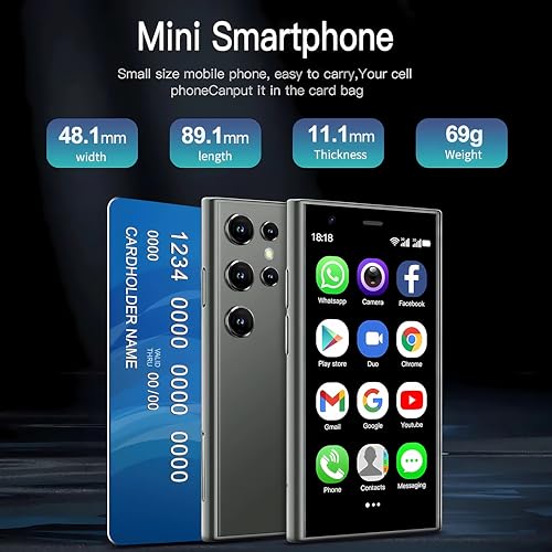 Mini Smartphone 3.0 Inch Android 8.1 Dual SIM Touch Screen 2GB RAM 16GB J608