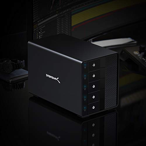 USB 3.2 5-Bay SATA Hard Drive Docking Station, Trayless, USB-C 10Gbps P669