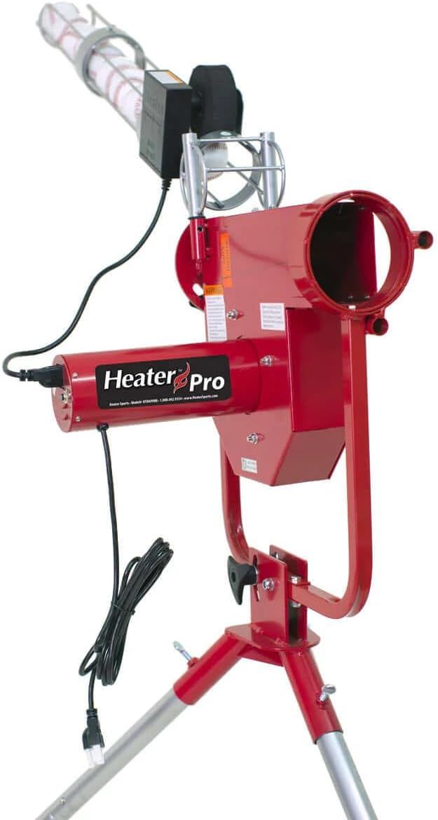 Baseball Pitching Machine with Auto Ball Feeder and Batting Cage B20494