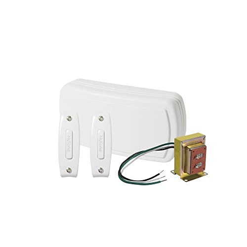 Broan-NuTone BK125LWH Builder Chimes Kit with Two Lighted Pushbuttons, White
