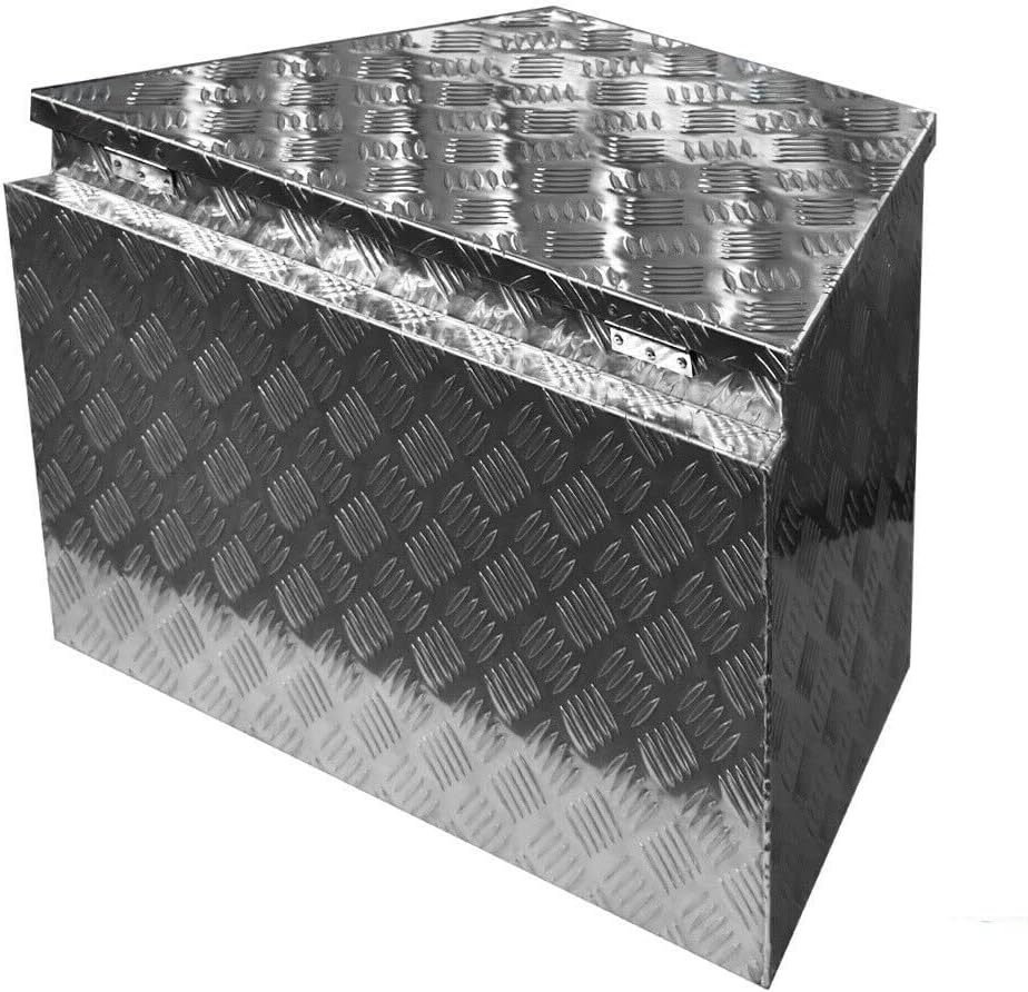 Aluminum Diamond Plate Tongue Box Tool Chest for Truck Bed, RV, ATV C936