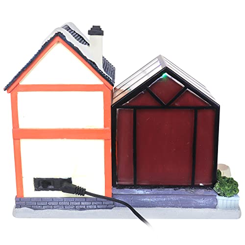 Lighted Musical Christmas Village Collectible Building Houses M7013