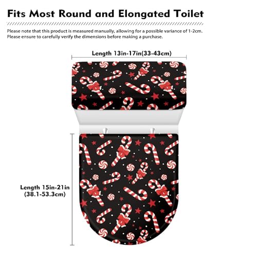 Christmas Toilet Lid and Tank Cover Set for Bathroom Decor Q334993