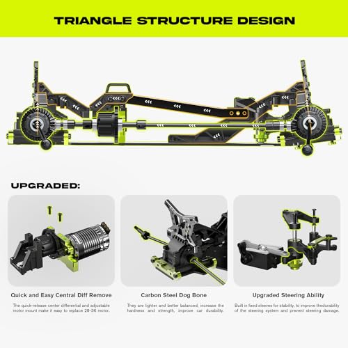 1/10 RTR Brushless RC Car for Adults, 50mph Off-Road Monster Truck 4WD R2126