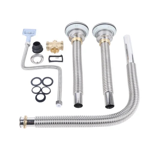 Kitchen Sink Double Bowl Drain Hose Flexible Anti-odor F100