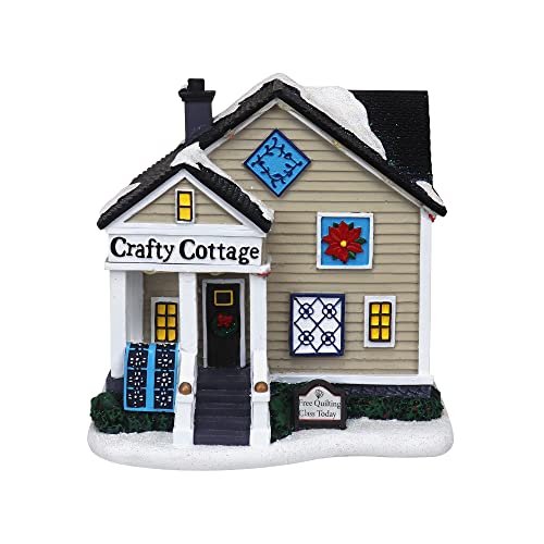 Lighted Musical Christmas Village Collectible Building Houses M7013