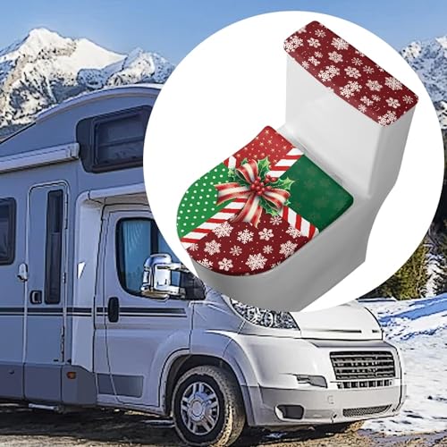Christmas Toilet Lid and Tank Cover Set for Bathroom Decor Q334993