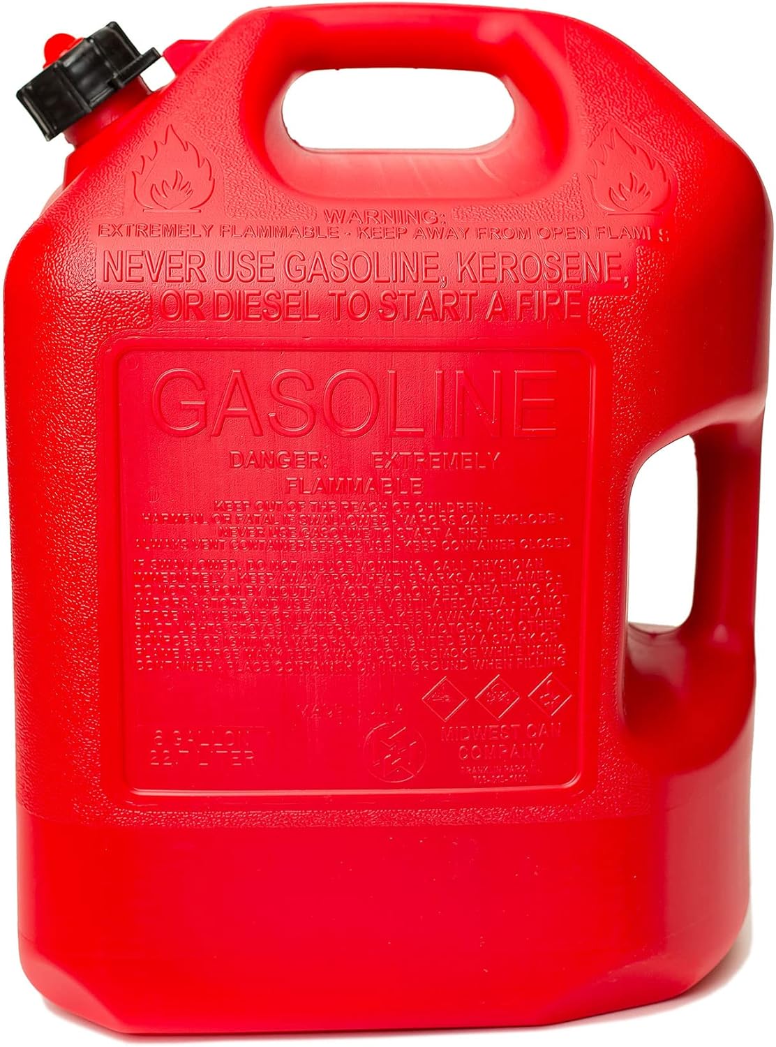 Quick Flow Auto Shut Off Gasoline Can - 6 Gallon E3605