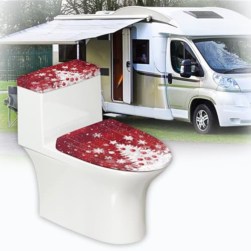 Christmas Toilet Lid and Tank Cover Set for Bathroom Decor Q334993