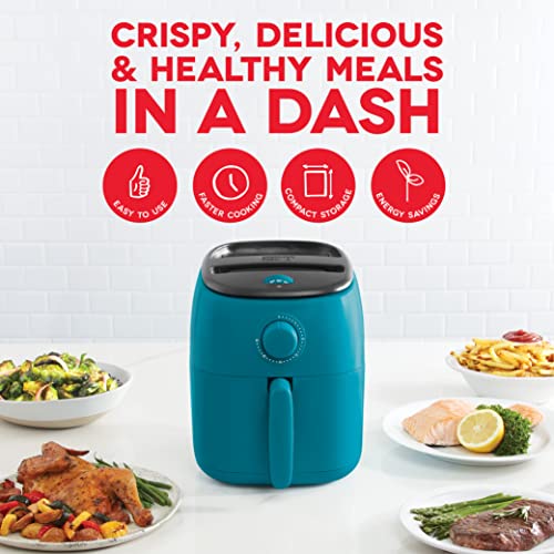 Electric Air Fryer Oven, 2.6 Qt., Grey, Compact, Auto Shut Off, 1000-Watt L764