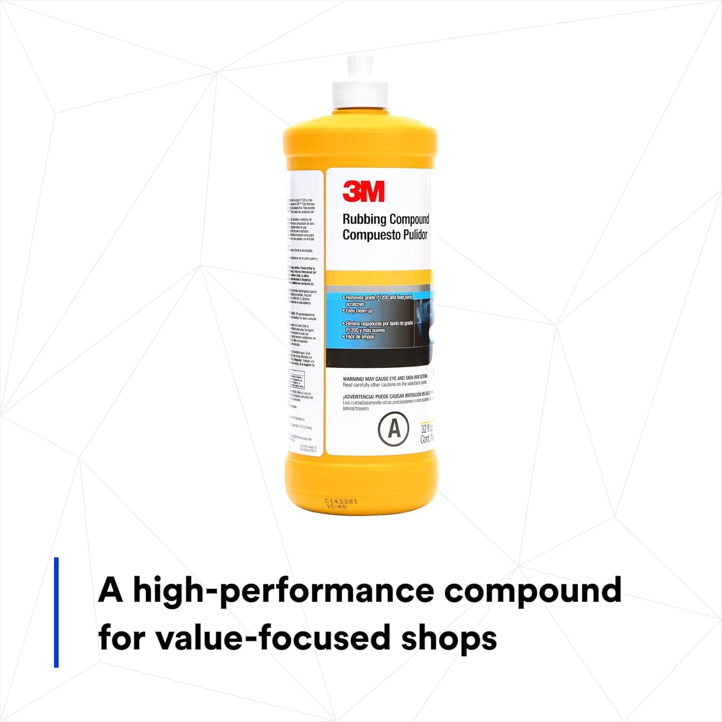 Rubbing Compound, Liquid Formula, 1 qt T7064
