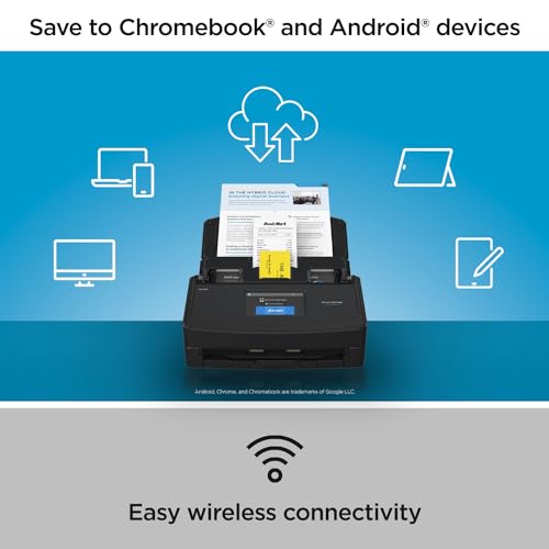 Wireless Document Scanner with Touchscreen and Auto Document Feeder I397