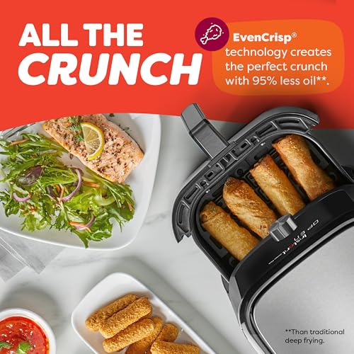 Air Fryer 4QT with 6-in-1 Functions, Stainless Steel B7840