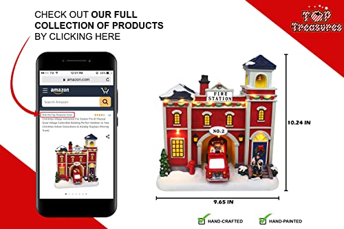Lighted Musical Snow Village with Animated Kids Sledding A910926