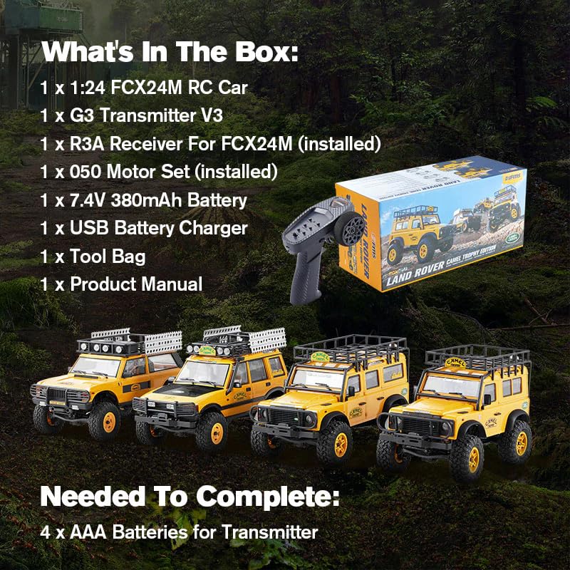 RC Crawler 1/24 4WD Off Road Truck with Battery X500