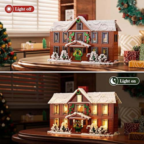 House Building Set with LED Light, 1445 PCS U1915