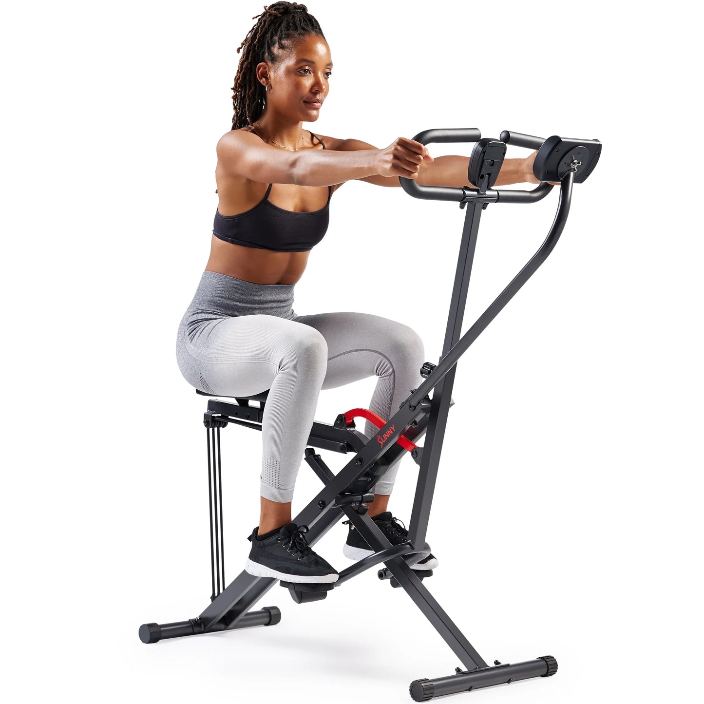 Smart Upright Row-N-Ride Exerciser with Adjustable Resistance, Foldable S743