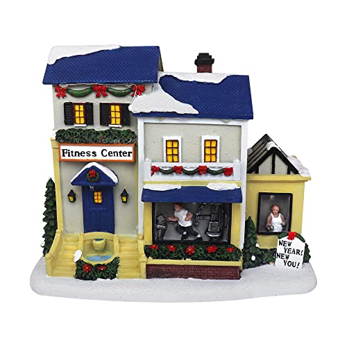 Lighted Musical Snow Village with Animated Kids Sledding A910926
