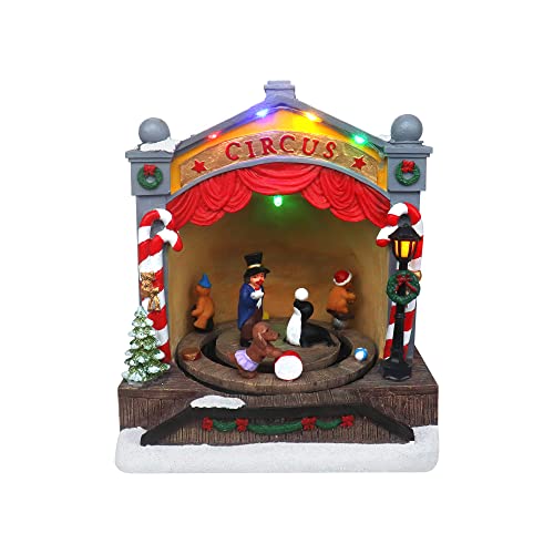 Lighted Musical Christmas Village Collectible Building Houses M7013