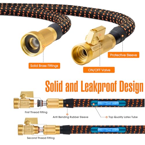 Expandable Garden Hose 75ft with Spray Nozzle S30293