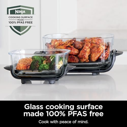 Air Fryer with Glass Containers, 4 QT & 6 Cup, Dishwasher Safe Y888
