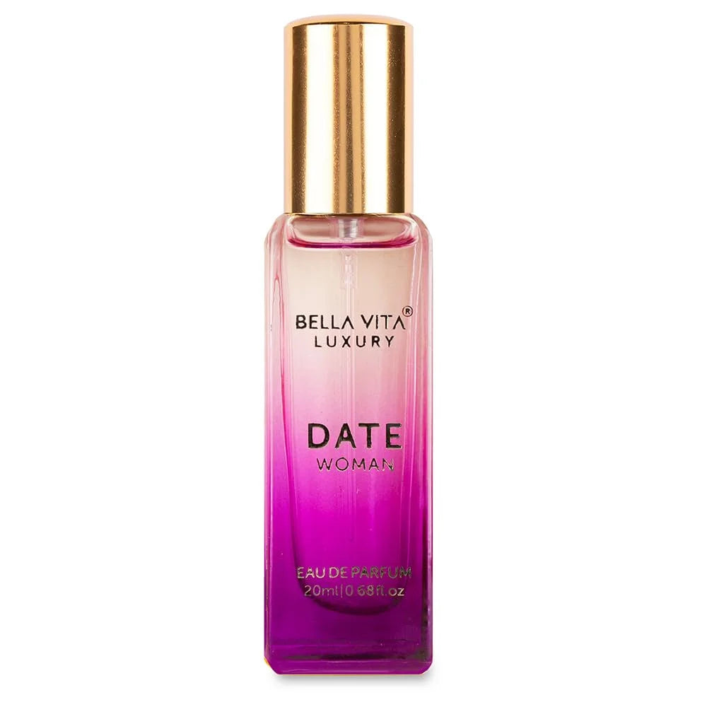 Bella Vita Luxury Date Eau De Parfum Perfume for Women |Fruity & Spicy Long Lasting EDP Frgarance Scent, 20ml