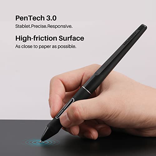 Bluetooth Wireless Drawing Tablet with Dual Dials and Battery-Free Stylus X11336