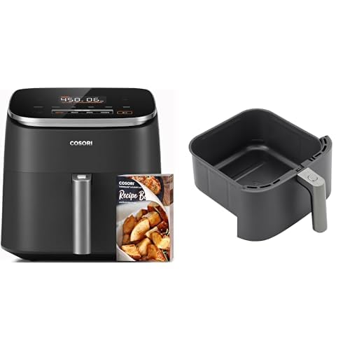 Air Fryer 6-Qt, Roast Bake Broil Reheat, Grey J876218