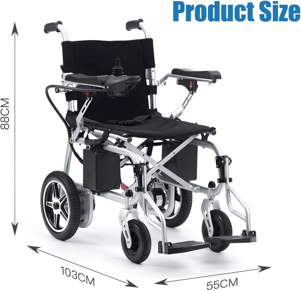 Portable Electric Wheelchair for Adults, Lightweight Foldable G760