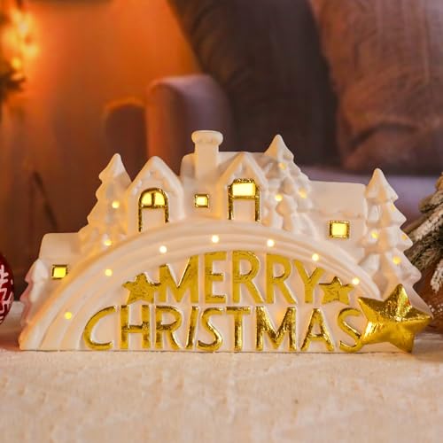Christmas Ceramic Post Office Decoration with Lights V373655