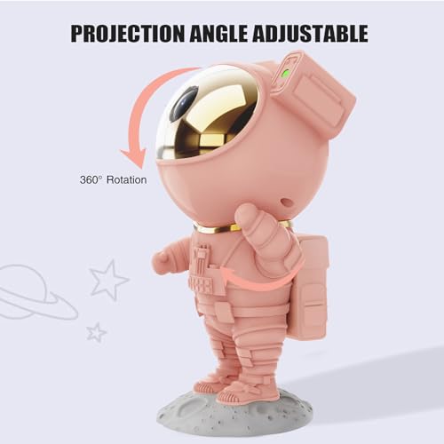 Astronaut Star Projector Night Light with Remote and Timer H43959