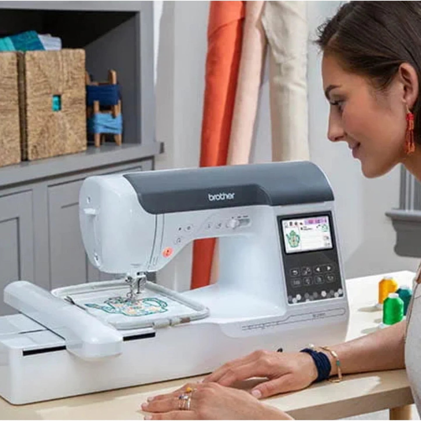 Sewing and Embroidery Machine with Deluxe Bundle V68981