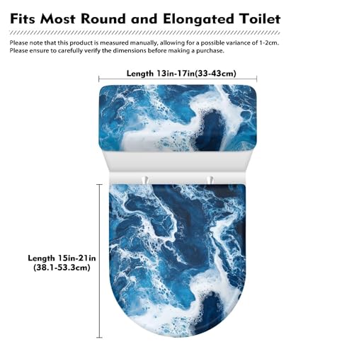 Christmas Toilet Lid and Tank Cover Set for Bathroom Decor Q334993