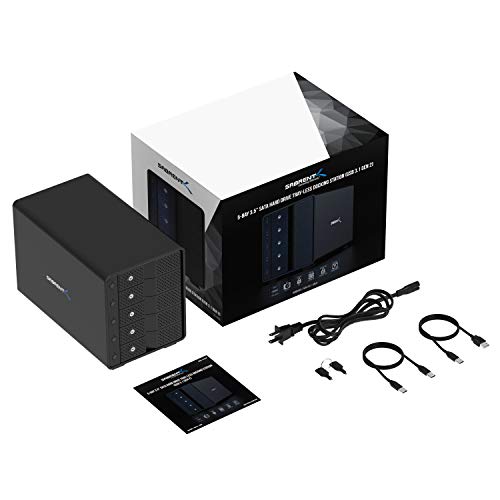 USB 3.2 5-Bay SATA Hard Drive Docking Station, Trayless, USB-C 10Gbps P669