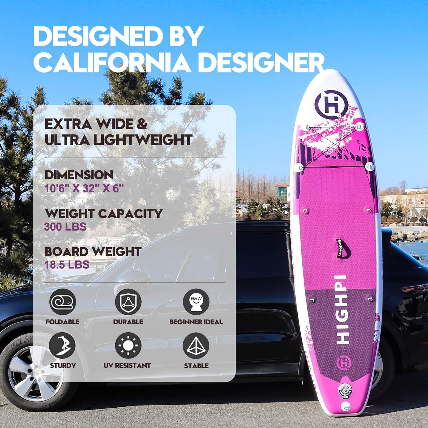 Inflatable Stand Up Paddle Board with Backpack and Accessories M3526