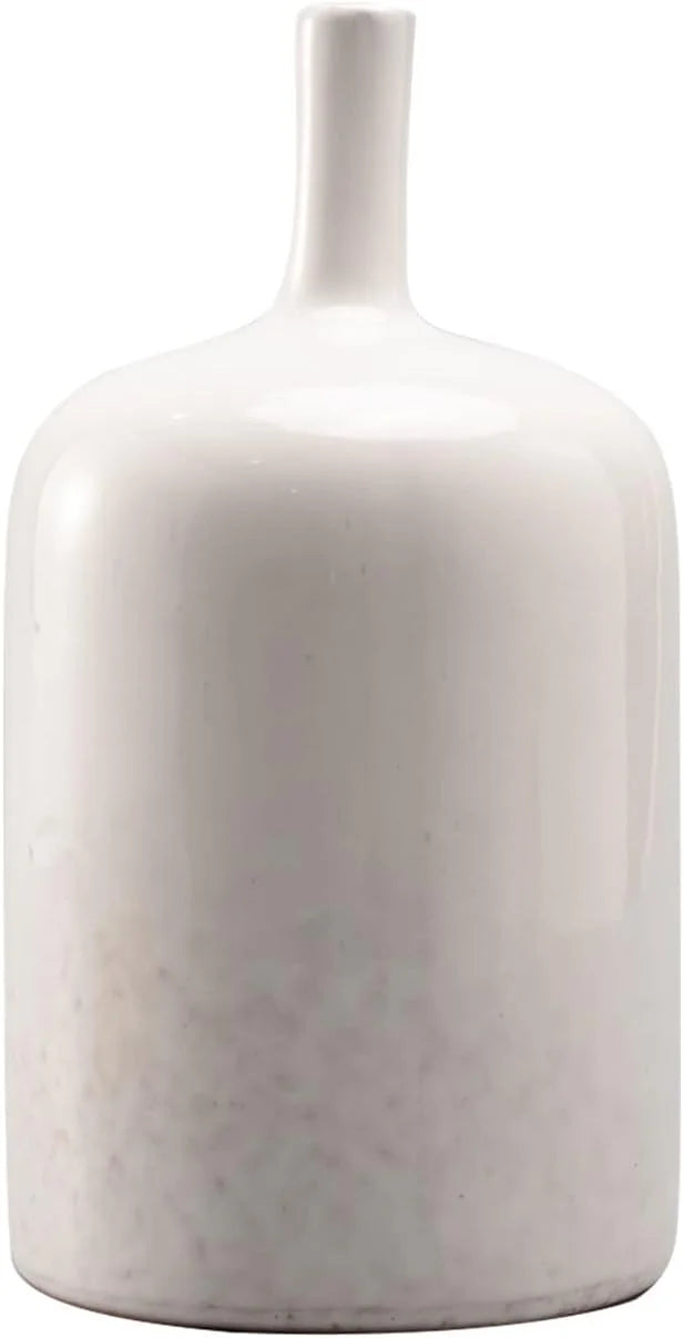 White Ceramic Vase, 9.5 Inch Long Neck F239536