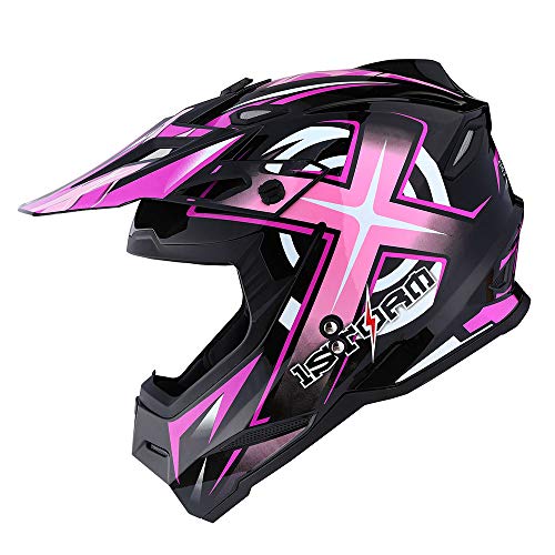 Adult Motocross Helmet Full Face Racing Style Matt Black U258