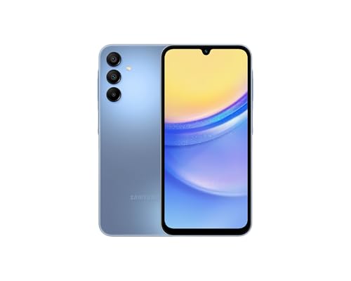 SAMSUNG Galaxy A15 5G (SM-156M/DSN), 128GB 6GB RAM, Dual SIM, Factory Unlocked GSM, International Version (Wall Charger Bundle) (Blue)