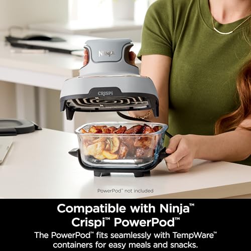 Air Fryer with Glass Containers, 4 QT & 6 Cup, Dishwasher Safe Y888