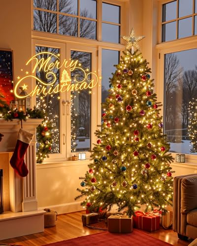 Christmas Star Tree Topper Lighted 3D Gold Pentagram Plug In Indoor Holiday Decor B983