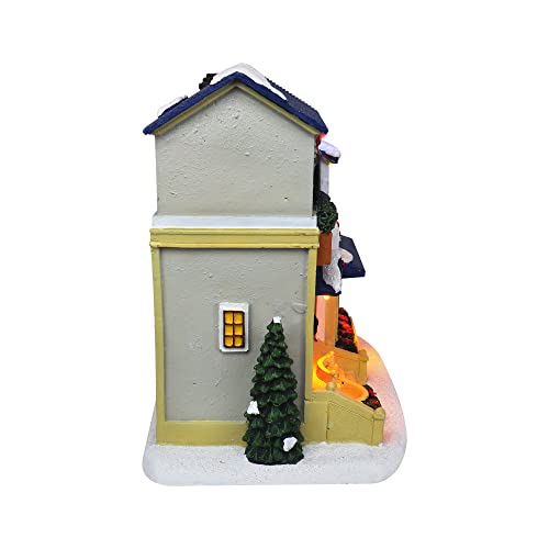 Lighted Musical Snow Village with Animated Kids Sledding A910926