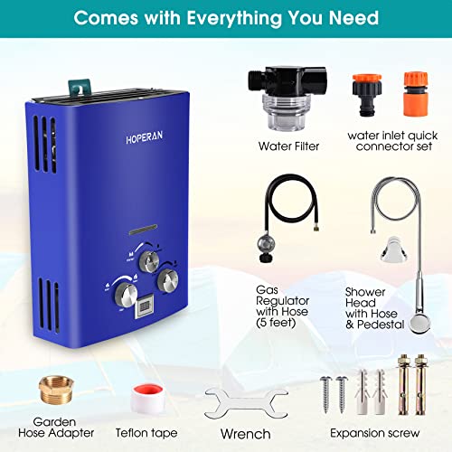 Portable Propane Water Heater for RV Camping Shower Q26116