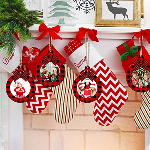 24 Pcs Christmas Photo Ornament Frames for Baby First Christmas Tree Keepsake F1934