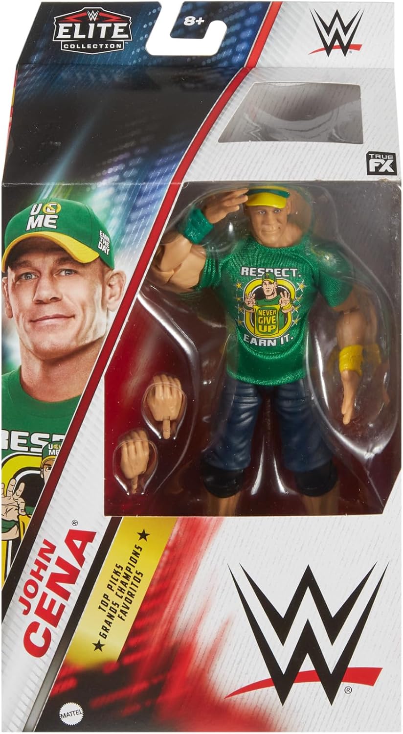 WWE Elite Action Figure & Accessories Set, 6-Inch Collectible with Swappable Hands G944