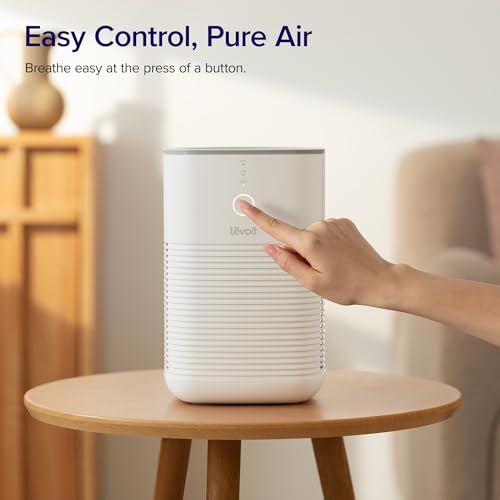 Air Purifier for Bedroom Home, 3-in-1 Filter Cleaner with Fragrance Sponge for Better Sleep, Portable S3072