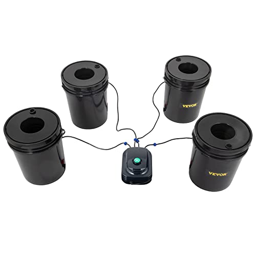 RDWC Hydroponics Grow System with Top Drip, Air Pump and Water Level Device C162