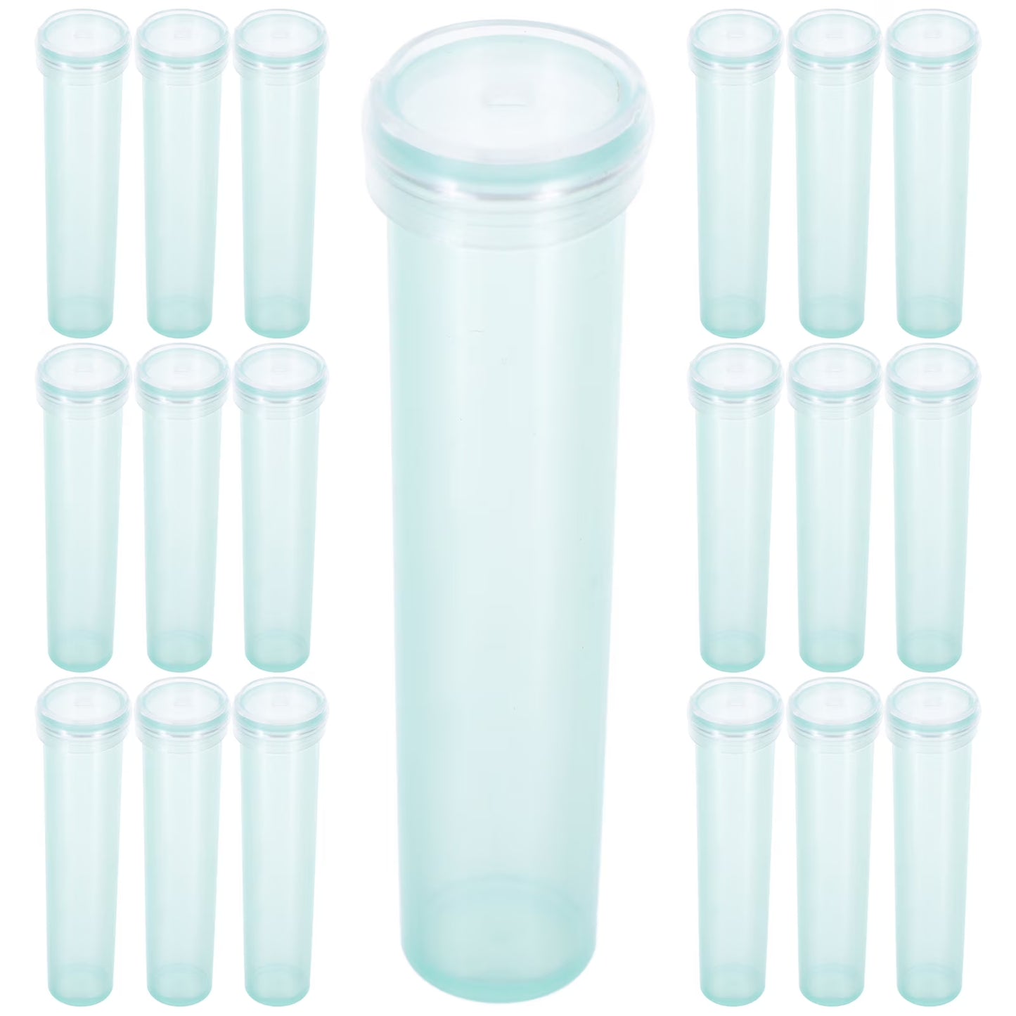 100 Pcs Water Tubes for Flowers Floral Plastic Florist Vases Light Green