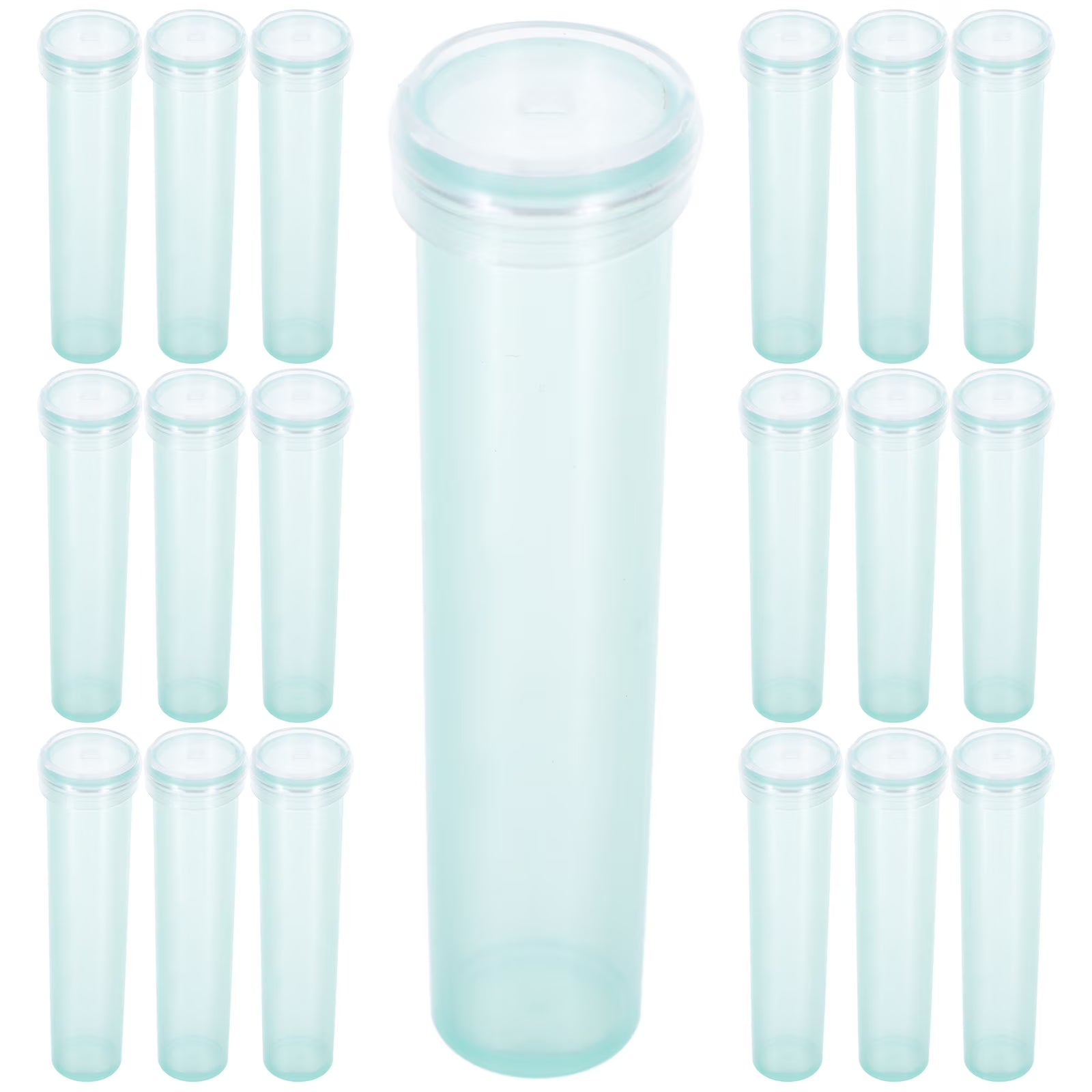100 Pcs Water Tubes for Flowers Floral Plastic Florist Vases Light Green