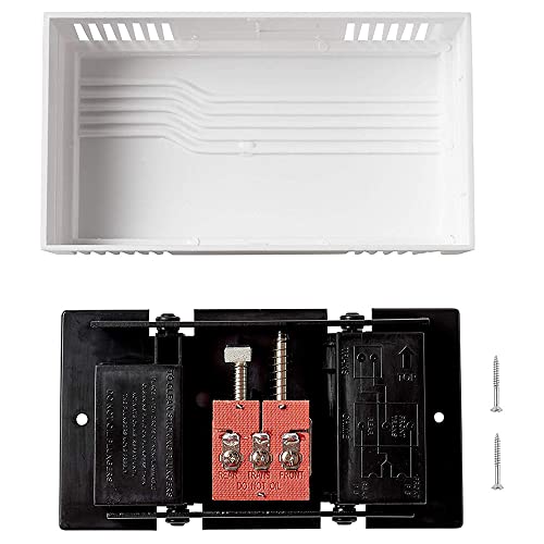 Wired Doorbell Chime Kit with Transformer and Lighted Push Button, White F530919